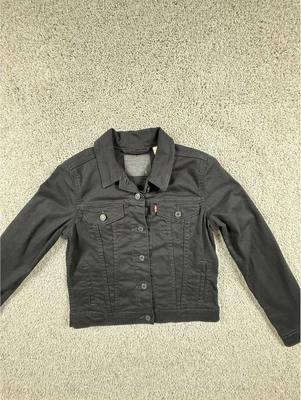 Levi's Black Denim Trucker Jacket Women’s Size Small